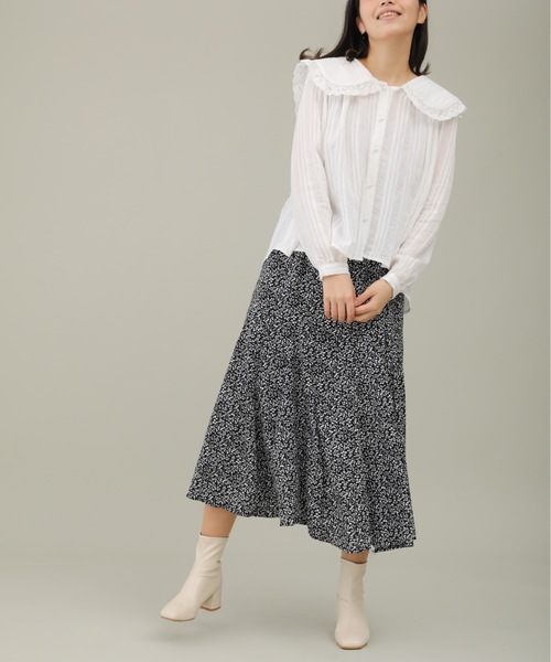 sakishimatokyo（サキシマトーキョー）の「【ZOZO限定】サキシマamp「エリノフロントタックビックカラーデザインブラウス」（シャツ/ブラウス・レディース・ブラック/ベージュ/ホワイト・FREE）」の4枚目の写真