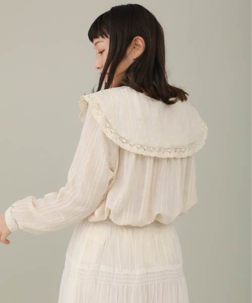 sakishimatokyo（サキシマトーキョー）の「【ZOZO限定】サキシマamp「エリノフロントタックビックカラーデザインブラウス」（シャツ/ブラウス・レディース・ブラック/ベージュ/ホワイト・FREE）」の18枚目の写真