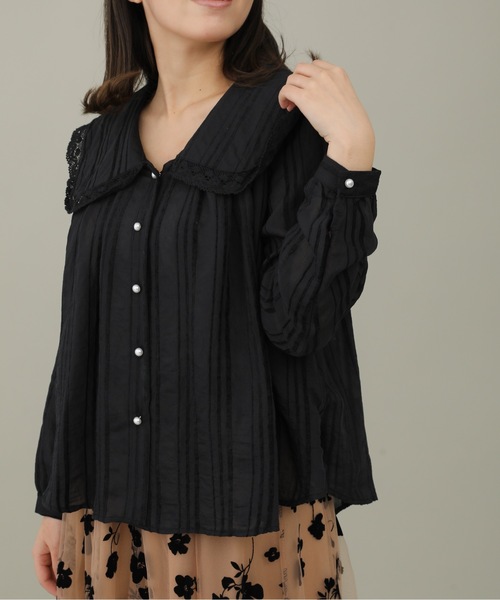 sakishimatokyo（サキシマトーキョー）の「【ZOZO限定】サキシマamp「エリノフロントタックビックカラーデザインブラウス」（シャツ/ブラウス・レディース・ブラック/ベージュ/ホワイト・FREE）」の14枚目の写真