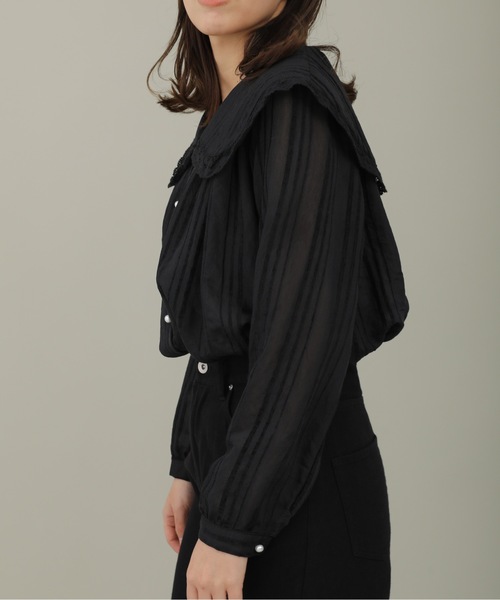 sakishimatokyo（サキシマトーキョー）の「【ZOZO限定】サキシマamp「エリノフロントタックビックカラーデザインブラウス」（シャツ/ブラウス・レディース・ブラック/ベージュ/ホワイト・FREE）」の16枚目の写真