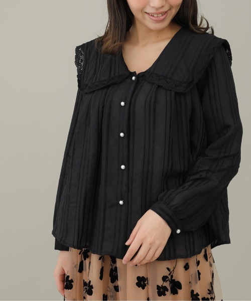 sakishimatokyo（サキシマトーキョー）の「【ZOZO限定】サキシマamp「エリノフロントタックビックカラーデザインブラウス」（シャツ/ブラウス・レディース・ブラック/ベージュ/ホワイト・FREE）」の19枚目の写真