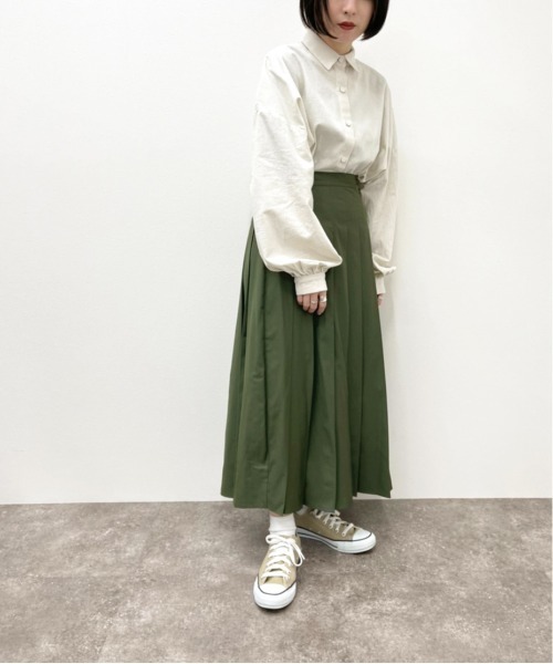 apres jour mignon（アプレジュールミニョン）の「BIGルーズシャツ【ZOZOTOWN限定アイテム】（シャツ/ブラウス・レディース・アイボリー/ベージュ/カーキ・X-LARGE/フリー）」の12枚目の写真