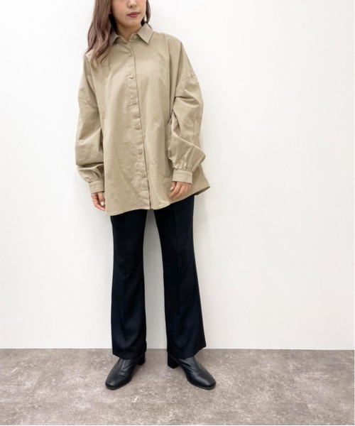 apres jour mignon（アプレジュールミニョン）の「BIGルーズシャツ【ZOZOTOWN限定アイテム】（シャツ/ブラウス・レディース・アイボリー/ベージュ/カーキ・X-LARGE/フリー）」の13枚目の写真