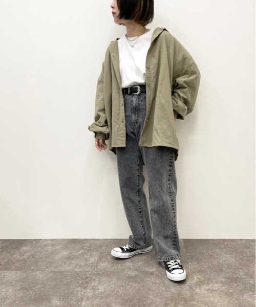 apres jour mignon（アプレジュールミニョン）の「BIGルーズシャツ【ZOZOTOWN限定アイテム】（シャツ/ブラウス・レディース・アイボリー/ベージュ/カーキ・X-LARGE/フリー）」の18枚目の写真