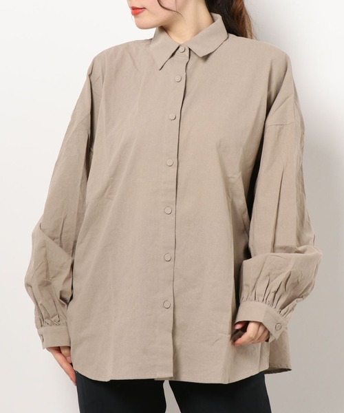 apres jour mignon（アプレジュールミニョン）の「BIGルーズシャツ【ZOZOTOWN限定アイテム】（シャツ/ブラウス・レディース・アイボリー/ベージュ/カーキ・X-LARGE/フリー）」の11枚目の写真