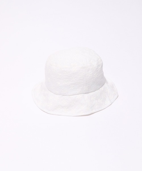 Heather(ヘザー)の「レースバケットハット 934637(ハット・レディース・ホワイト/ブラック・ONE SIZE)」の6枚目の写真