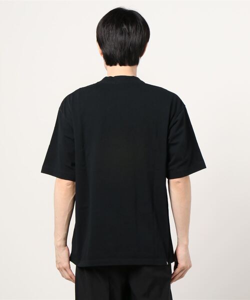 HYS LOGOモックネック オーバーサイズTシャツ