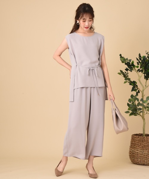 INTERPLANET（インタープラネット）の「エシカルポリブラウス（シャツ/ブラウス・レディース・ライトグレー/ブラウン/カーキ・FREE）」の10枚目の写真