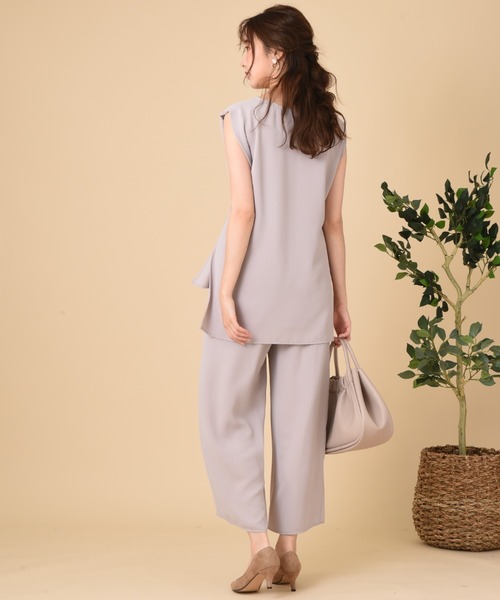 INTERPLANET（インタープラネット）の「エシカルポリブラウス（シャツ/ブラウス・レディース・ライトグレー/ブラウン/カーキ・FREE）」の12枚目の写真