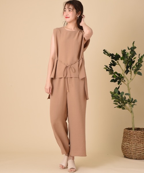 INTERPLANET（インタープラネット）の「エシカルポリブラウス（シャツ/ブラウス・レディース・ライトグレー/ブラウン/カーキ・FREE）」の20枚目の写真