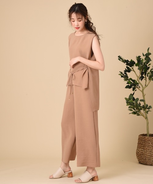 INTERPLANET（インタープラネット）の「エシカルポリブラウス（シャツ/ブラウス・レディース・ライトグレー/ブラウン/カーキ・FREE）」の21枚目の写真