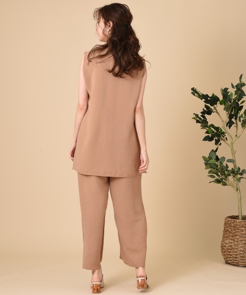 INTERPLANET（インタープラネット）の「エシカルポリブラウス（シャツ/ブラウス・レディース・ライトグレー/ブラウン/カーキ・FREE）」の22枚目の写真