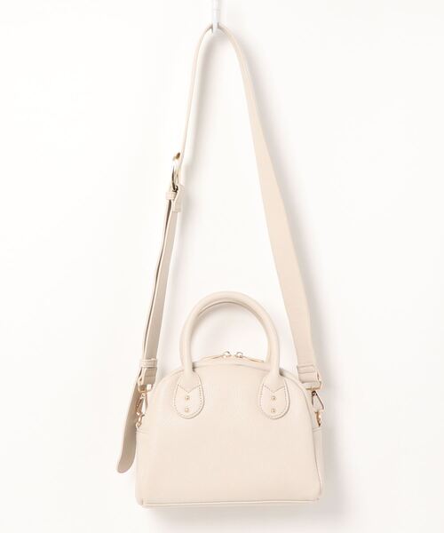 natural couture(ナチュラルクチュール)の「太ショルダーボストンバッグ(ボストンバッグ・レディース・アイボリー/ブラック/ラベンダー・FREE)」の17枚目の写真