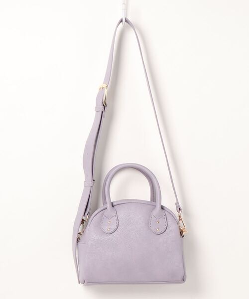 natural couture(ナチュラルクチュール)の「太ショルダーボストンバッグ(ボストンバッグ・レディース・アイボリー/ブラック/ラベンダー・FREE)」の18枚目の写真