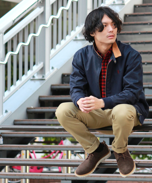 GIORDANO（ジョルダーノ）の「[GIORDANO]ライオン刺繍スイングトップブルゾン（ブルゾン・メンズ・ベージュ/ネイビー・LARGE/MEDIUM）」の12枚目の写真
