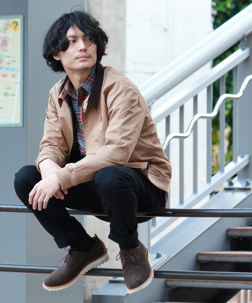 GIORDANO（ジョルダーノ）の「[GIORDANO]ライオン刺繍スイングトップブルゾン（ブルゾン・メンズ・ベージュ/ネイビー・LARGE/MEDIUM）」の14枚目の写真