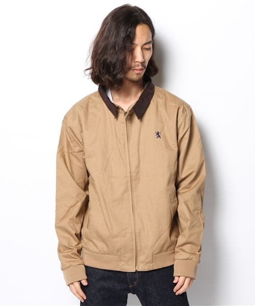GIORDANO（ジョルダーノ）の「[GIORDANO]ライオン刺繍スイングトップブルゾン（ブルゾン・メンズ・ベージュ/ネイビー・LARGE/MEDIUM）」の11枚目の写真