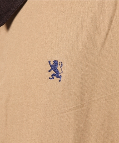 GIORDANO（ジョルダーノ）の「[GIORDANO]ライオン刺繍スイングトップブルゾン（ブルゾン・メンズ・ベージュ/ネイビー・LARGE/MEDIUM）」の8枚目の写真