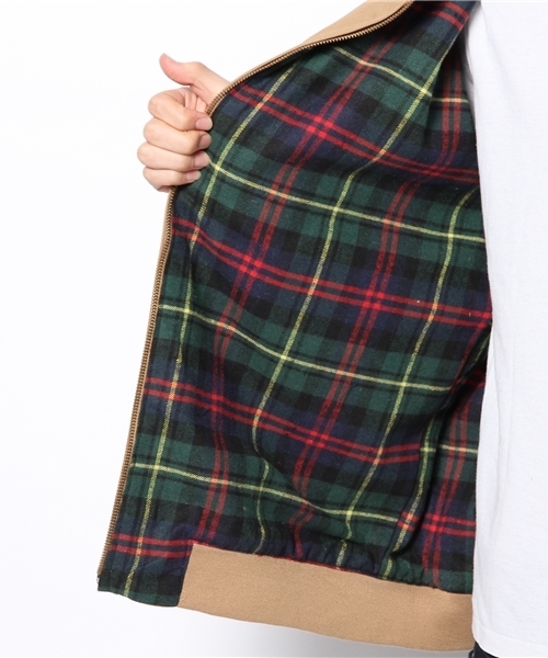 GIORDANO（ジョルダーノ）の「[GIORDANO]ライオン刺繍スイングトップブルゾン（ブルゾン・メンズ・ベージュ/ネイビー・LARGE/MEDIUM）」の9枚目の写真