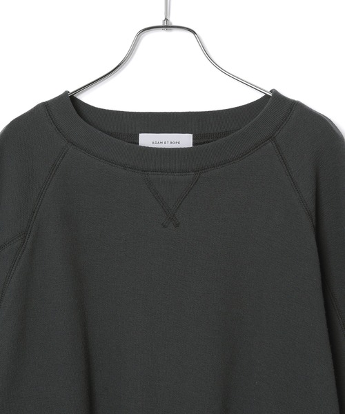 ADAM ET ROPE'(アダムエロペ)の「オープンアームプルオーバー(スウェット・レディース・チャコールグレー/ホワイト・FREE)」の9枚目の写真