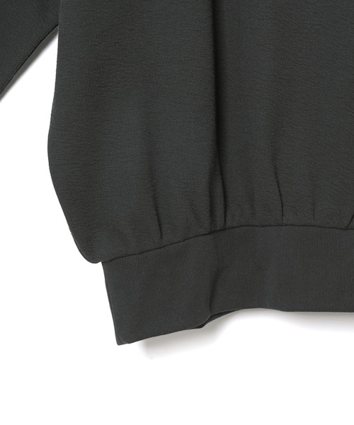 ADAM ET ROPE'(アダムエロペ)の「オープンアームプルオーバー(スウェット・レディース・チャコールグレー/ホワイト・FREE)」の13枚目の写真