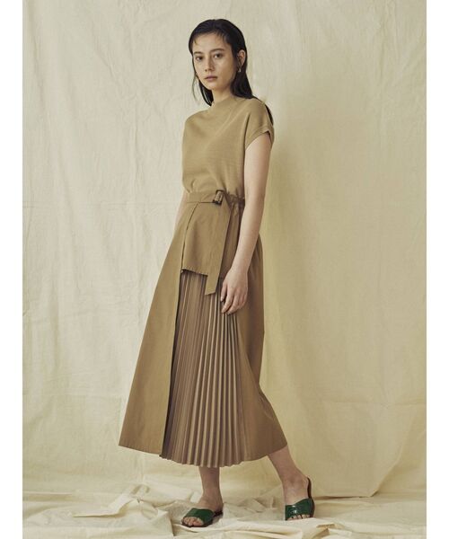 COTORICA（コトリカ）の「サイドプリーツ切替スカート【セットアップ対応】（スカート・レディース・オリーブ/ネイビー/ブラウン・FREE）」の9枚目の写真