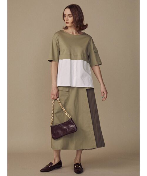 COTORICA（コトリカ）の「サイドプリーツ切替スカート【セットアップ対応】（スカート・レディース・オリーブ/ネイビー/ブラウン・FREE）」の18枚目の写真