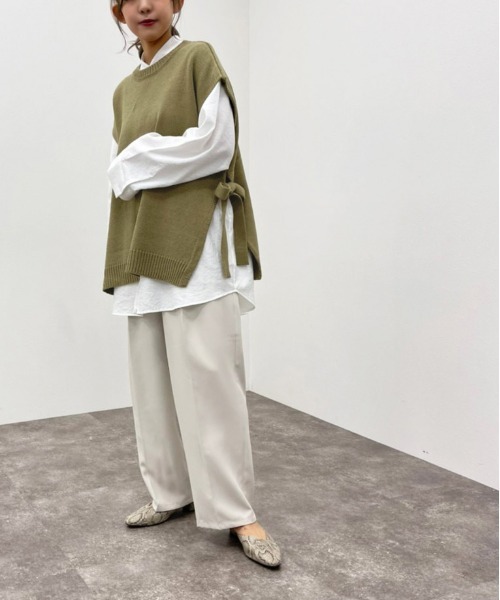 サイドリボンニットベスト【ZOZOTOWN限定アイテム】（ベスト