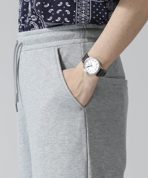 NANO universe（ナノユニバース）の「レイヤードリラックススウェットパンツ（スウェットパンツ・メンズ・トップグレー/ブラック/サンドベージュ・LARGE/SMALL/MEDIUM）」の8枚目の写真