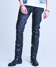 LEATHER STRETCH PANTS