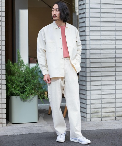 URBAN RESEARCH Sonny Label(アーバンリサーチサニーレーベル)の「グログランナイロンオーバーシャツ(シャツ/ブラウス・メンズ・ホワイト/ブラック/ライトブルー・MEDIUM/LARGE)」の5枚目の写真