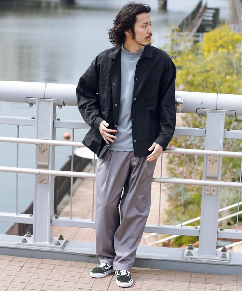 ANREALAGE ANSEASON ブラック長袖シャツ 46 STUDIO NICHOLSON(スタジオニコルソン) AKAKO長袖シャツSNM-1076