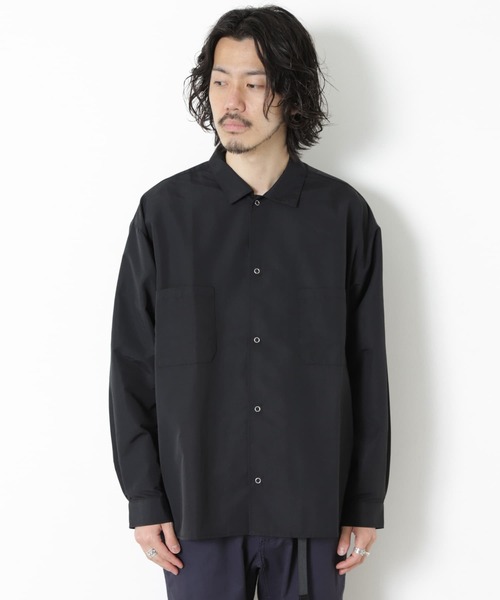 URBAN RESEARCH Sonny Label(アーバンリサーチサニーレーベル)の「グログランナイロンオーバーシャツ(シャツ/ブラウス・メンズ・ホワイト/ブラック/ライトブルー・MEDIUM/LARGE)」の7枚目の写真