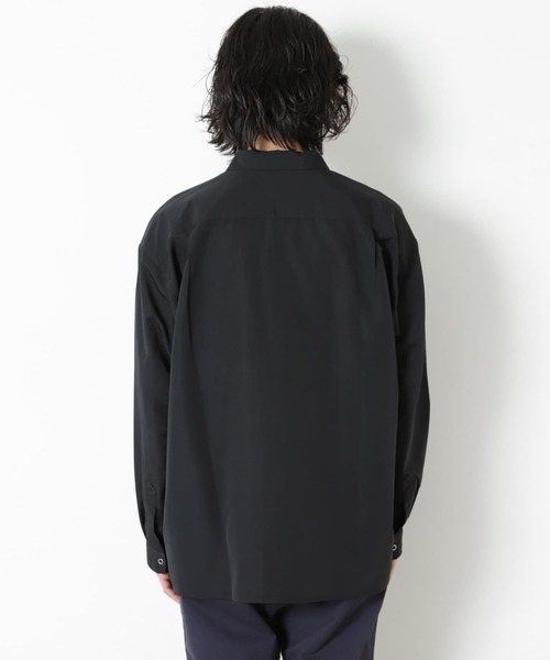 URBAN RESEARCH Sonny Label(アーバンリサーチサニーレーベル)の「グログランナイロンオーバーシャツ(シャツ/ブラウス・メンズ・ホワイト/ブラック/ライトブルー・MEDIUM/LARGE)」の9枚目の写真