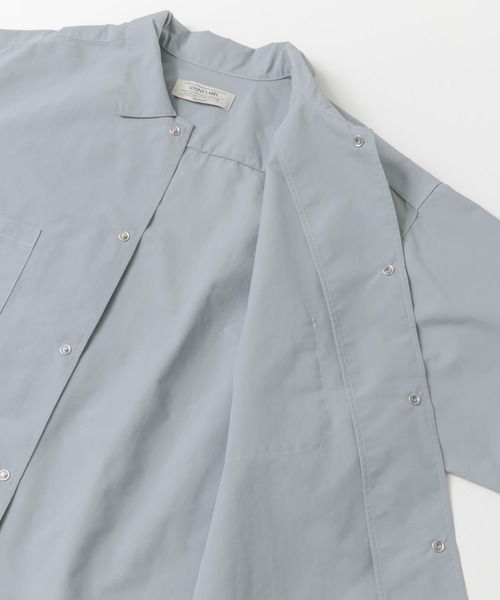 URBAN RESEARCH Sonny Label(アーバンリサーチサニーレーベル)の「グログランナイロンオーバーシャツ(シャツ/ブラウス・メンズ・ホワイト/ブラック/ライトブルー・MEDIUM/LARGE)」の14枚目の写真