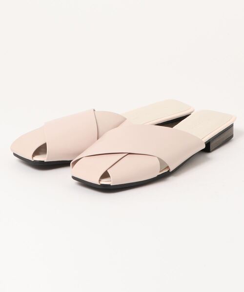 Riberry（リベリー）の「クロスメッシュスリッパサンダル（サンダル・レディース・ホワイト/ブラック/ベージュ・LARGE/MEDIUM）」の7枚目の写真