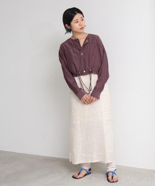 nitca(ニトカ)の「.._◇Cu/Cタイプライタートリプルワッシャーショートブルゾン(ブルゾン・レディース・ホワイト/パープル/グリーン・FREE)」の19枚目の写真