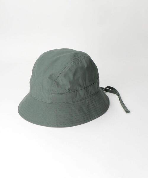 green label relaxing（グリーンレーベルリラクシング）の「SC GLR コットン ナイロン ストラップ バケットハット（ハット・メンズ・ブラック/オリーブ・FREE）」の2枚目の写真