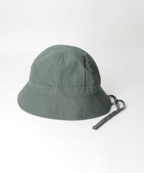green label relaxing（グリーンレーベルリラクシング）の「SC GLR コットン ナイロン ストラップ バケットハット（ハット・メンズ・ブラック/オリーブ・FREE）」の3枚目の写真