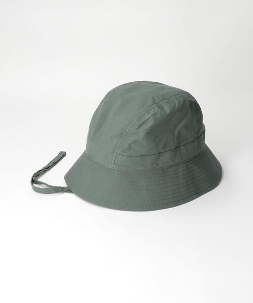 green label relaxing（グリーンレーベルリラクシング）の「SC GLR コットン ナイロン ストラップ バケットハット（ハット・メンズ・ブラック/オリーブ・FREE）」の6枚目の写真