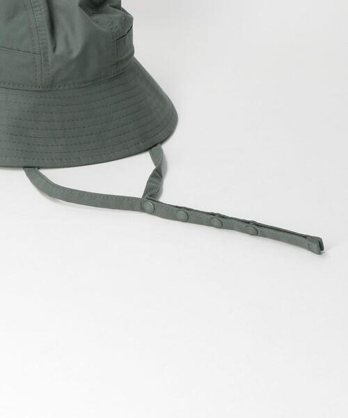green label relaxing（グリーンレーベルリラクシング）の「SC GLR コットン ナイロン ストラップ バケットハット（ハット・メンズ・ブラック/オリーブ・FREE）」の9枚目の写真