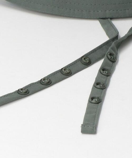 green label relaxing（グリーンレーベルリラクシング）の「SC GLR コットン ナイロン ストラップ バケットハット（ハット・メンズ・ブラック/オリーブ・FREE）」の4枚目の写真