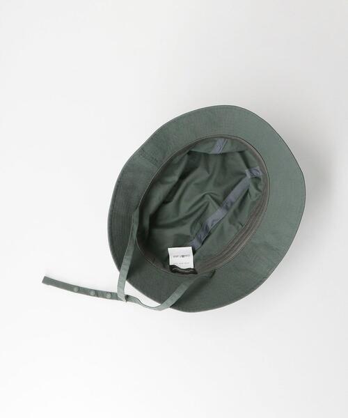 green label relaxing（グリーンレーベルリラクシング）の「SC GLR コットン ナイロン ストラップ バケットハット（ハット・メンズ・ブラック/オリーブ・FREE）」の8枚目の写真