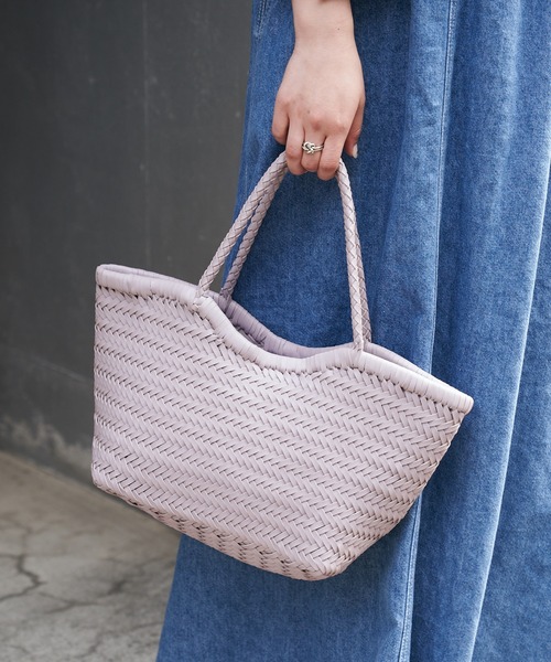 CIAOPANIC TYPY(チャオパニックティピー)の「フェイクレザーメッシュトートBAG(トートバッグ・レディース・ブラック/オフホワイト/ミント/バイオレット・ONE SIZE)」の4枚目の写真