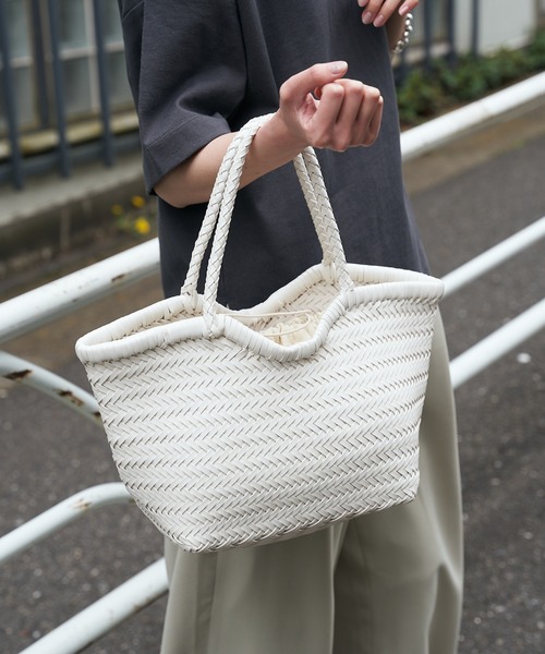 CIAOPANIC TYPY(チャオパニックティピー)の「フェイクレザーメッシュトートBAG(トートバッグ・レディース・ブラック/オフホワイト/ミント/バイオレット・ONE SIZE)」の10枚目の写真