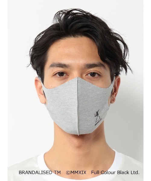 Perfect Suit FActory（パーフェクトスーツファクトリー）の「バンクシーマスク　グレー　Flower Bomber（マスク・メンズ・ライトグレー・FREE）」の3枚目の写真