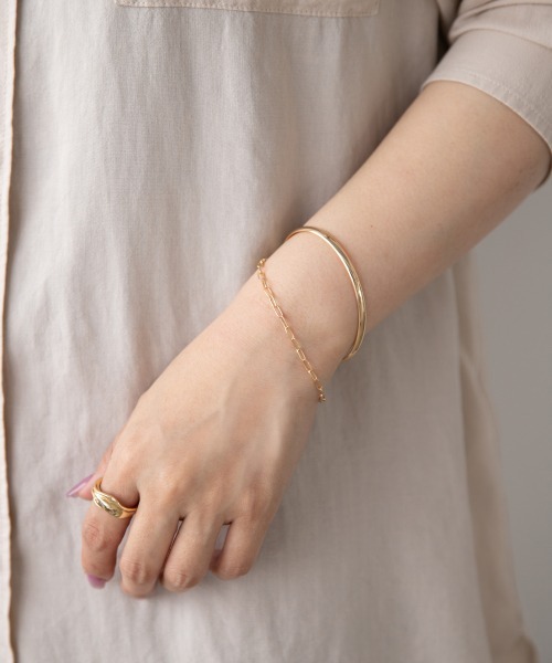 LOWRYS FARM(ローリーズファーム)の「バングルリングSET 947800(バングル/リストバンド・レディース・シルバー/クリア/ゴールド・FREE)」の3枚目の写真