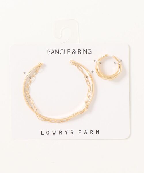 LOWRYS FARM(ローリーズファーム)の「バングルリングSET 947800(バングル/リストバンド・レディース・シルバー/クリア/ゴールド・FREE)」の13枚目の写真