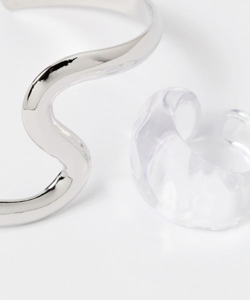 LOWRYS FARM(ローリーズファーム)の「バングルリングSET 947800(バングル/リストバンド・レディース・シルバー/クリア/ゴールド・FREE)」の5枚目の写真