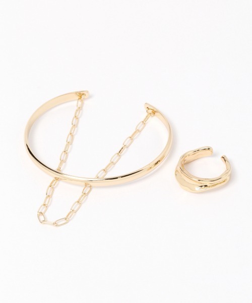 LOWRYS FARM(ローリーズファーム)の「バングルリングSET 947800(バングル/リストバンド・レディース・シルバー/クリア/ゴールド・FREE)」の9枚目の写真